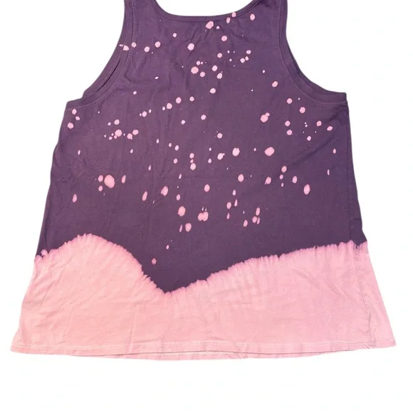 Torrid Cotton Slim Fit Purple Pink Tie Dye Slasher Tank Women Plus Size 2 - Picture 10 of 10